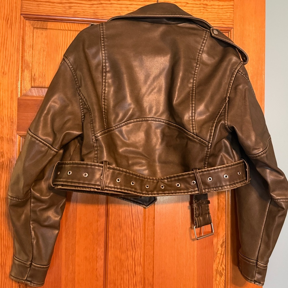 Zara leather jacket